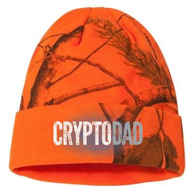 Crypto Dad Bitcoin Cryptocurrency Father Kati Licensed 12" Camo Beanie