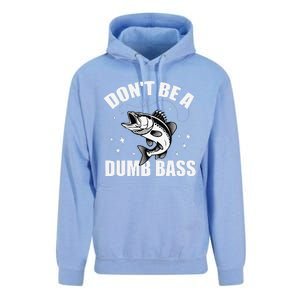 Classic DonT Be A Dumb Bass Funny Fishing Dad Bass Fish Unisex Surf Hoodie