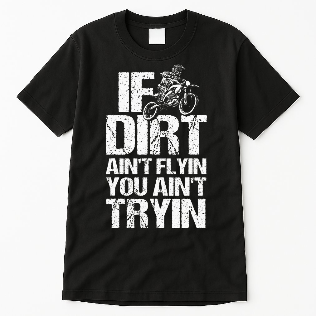 Cool Dirt Bike Art For Dirtbike Motorcycle Racing Tall T-Shirt