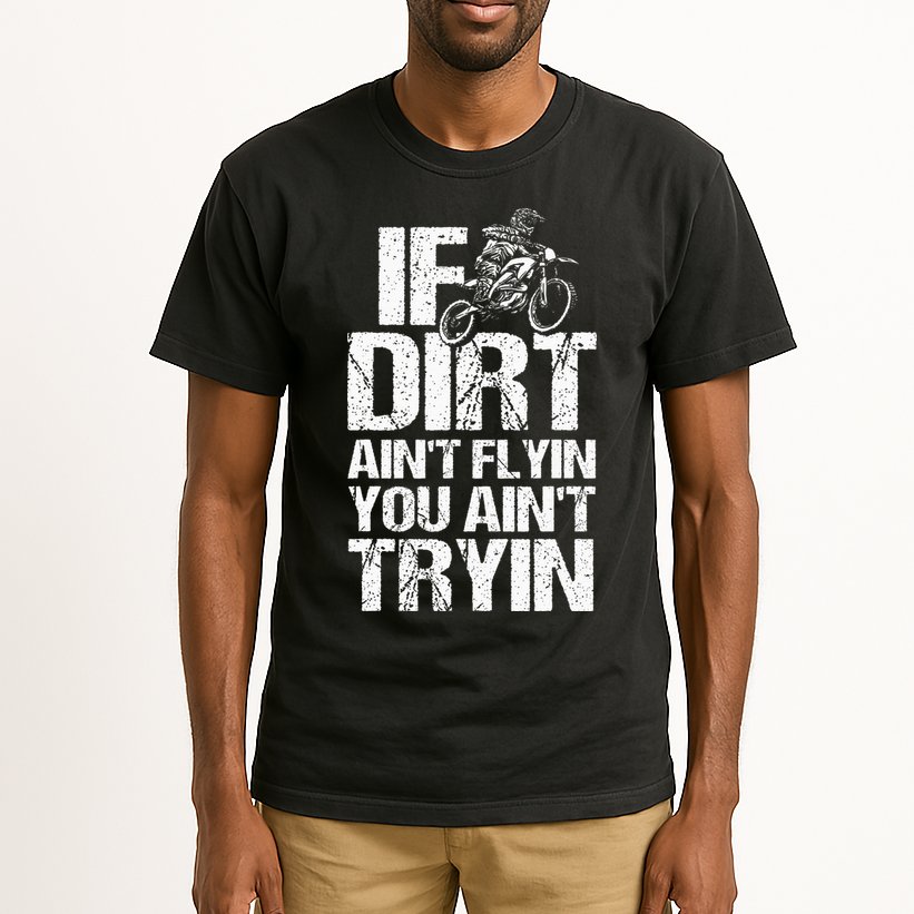 Cool Dirt Bike Art For Dirtbike Motorcycle Racing Tall T-Shirt