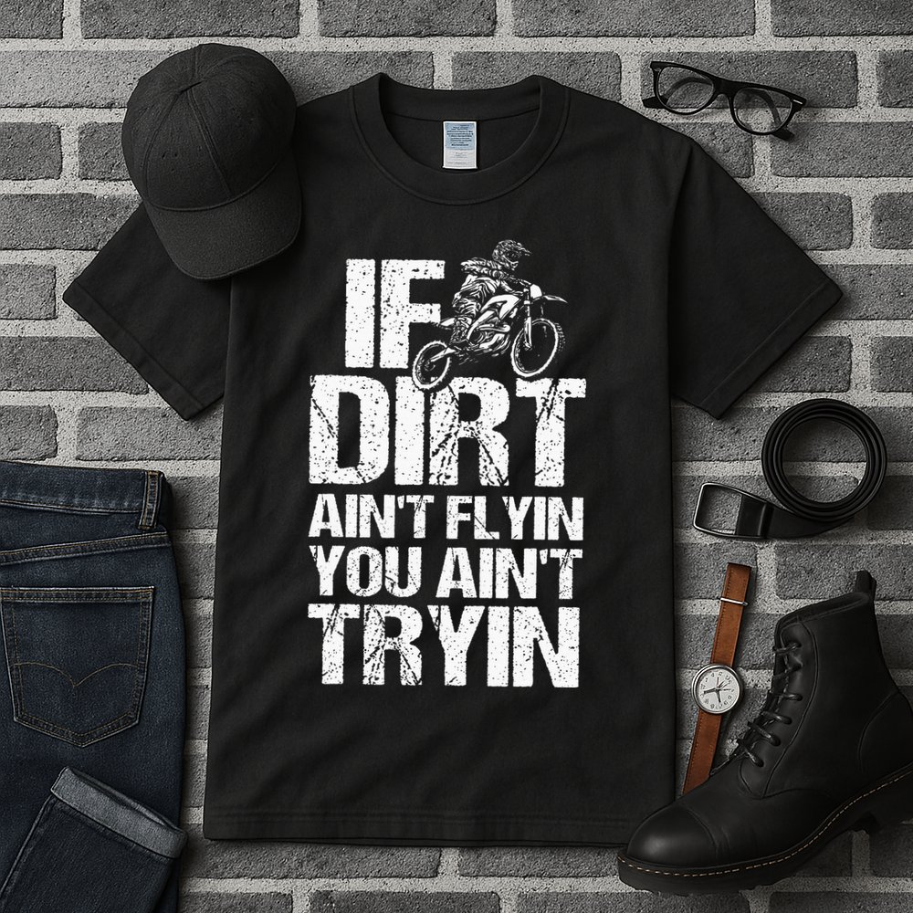 Cool Dirt Bike Art For Dirtbike Motorcycle Racing Tall T-Shirt