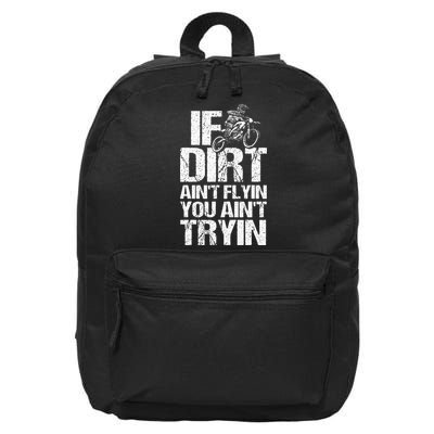 Cool Dirt Bike Art For Dirtbike Motorcycle Racing 16 in Basic Backpack