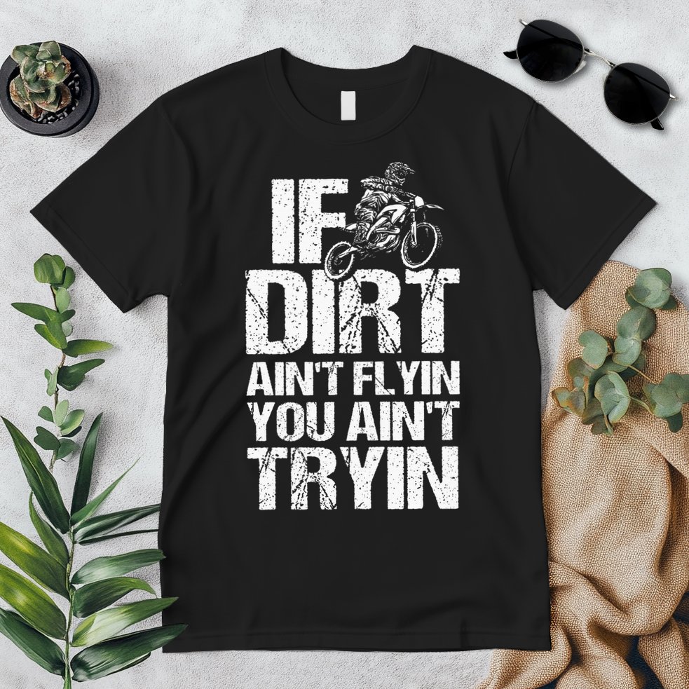 Cool Dirt Bike Art For Dirtbike Motorcycle Racing Premium T-Shirt
