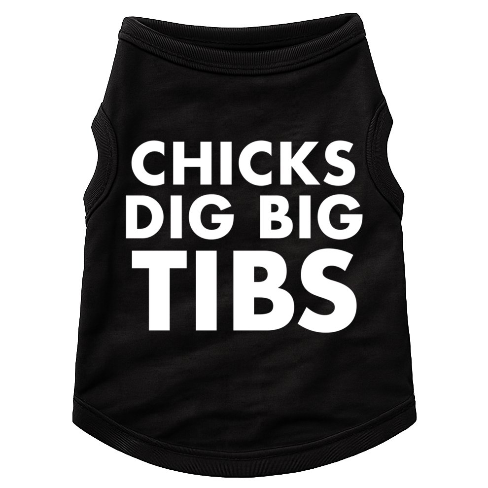 Chicks Dig Big Tibs Gift Funny Workout Leg Day Fitness Gym Gift Doggie Tank