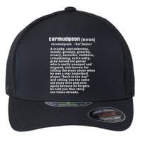 CURMUDGEON Definition Basketball Version Funny Senior Citizens Flexfit Unipanel Trucker Cap