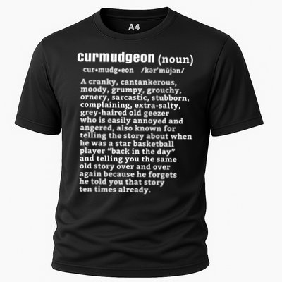 CURMUDGEON Definition Basketball Version Funny Senior Citizens Performance Shirt