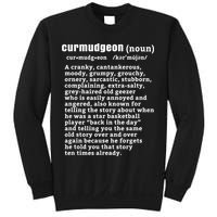 CURMUDGEON Definition Basketball Version Funny Senior Citizens Sweatshirt