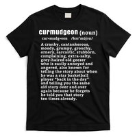 CURMUDGEON Definition Basketball Version Funny Senior Citizens T-Shirt