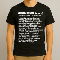 CURMUDGEON Definition Basketball Version Funny Senior Citizens T-Shirt