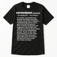 CURMUDGEON Definition Basketball Version Funny Senior Citizens Tall T-Shirt