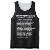 CURMUDGEON Definition Basketball Version Funny Senior Citizens Mesh Reversible Basketball Jersey Tank