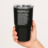 CURMUDGEON Definition Basketball Version Funny Senior Citizens Tumbler