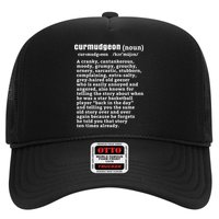 CURMUDGEON Definition Basketball Version Funny Senior Citizens Trucker Hat