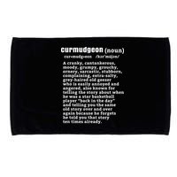 CURMUDGEON Definition Basketball Version Funny Senior Citizens Microfiber Hand Towel