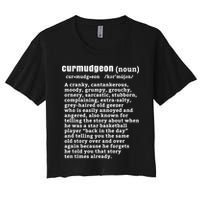 CURMUDGEON Definition Basketball Version Funny Senior Citizens Crop Top