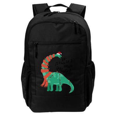 Christmas Dinosaur Brontosaurus Singing Fa Ra Rawr Xmas Gift Backpack