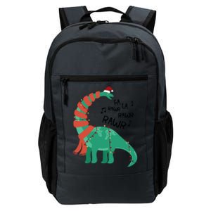 Christmas Dinosaur Brontosaurus Singing Fa Ra Rawr Xmas Gift Daily Commute Backpack