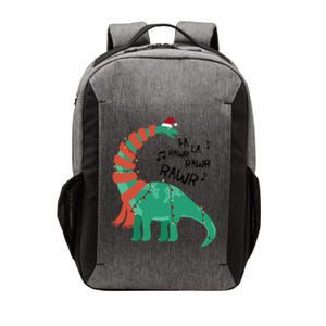 Christmas Dinosaur Brontosaurus Singing Fa Ra Rawr Xmas Gift Vector Backpack