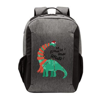 Christmas Dinosaur Brontosaurus Singing Fa Ra Rawr Xmas Gift Vector Backpack