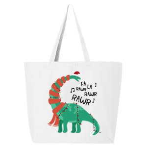 Christmas Dinosaur Brontosaurus Singing Fa Ra Rawr Xmas Gift 25L Jumbo Tote