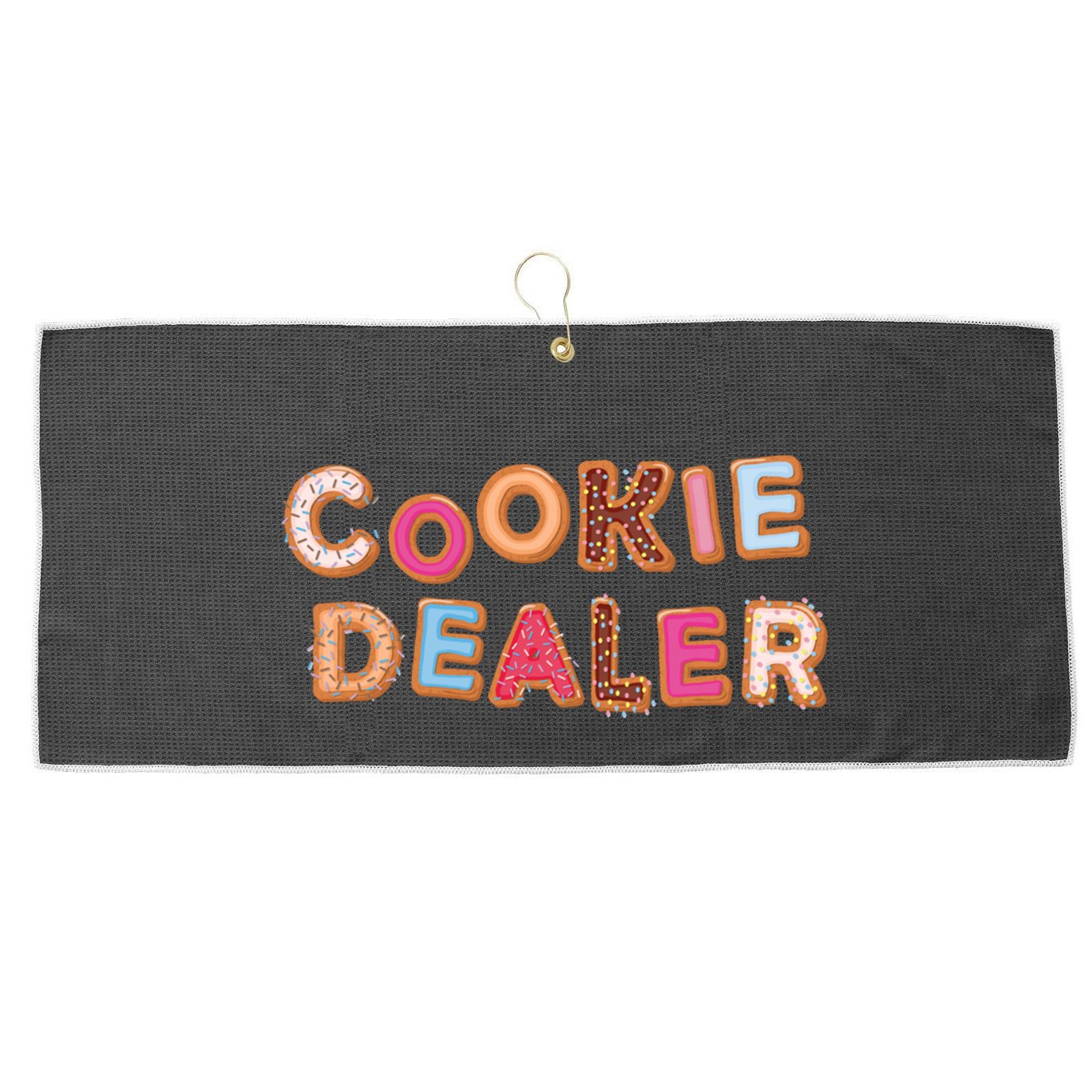 Cookie Dealer Baking Decorating Humor Joke Funny Gift Large Microfiber Waffle Golf Towel