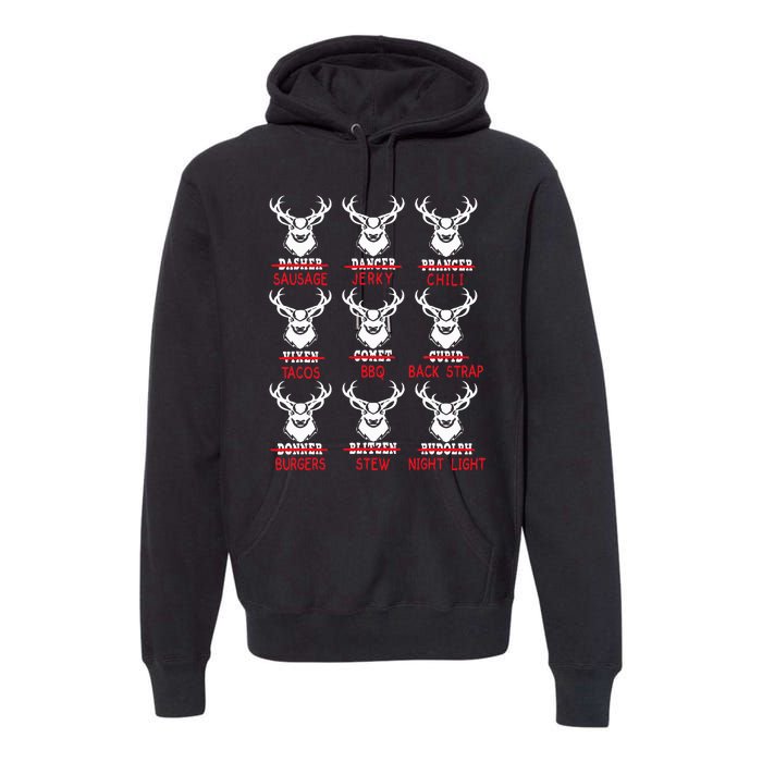 Christmas Deer Bow Hunting Santa Hunter Premium Hoodie