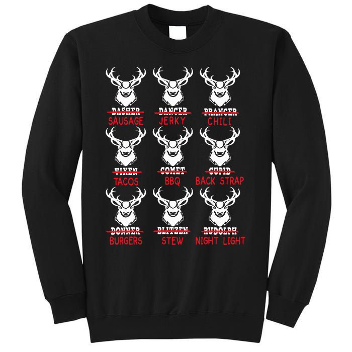 Christmas Deer Bow Hunting Santa Hunter Tall Sweatshirt