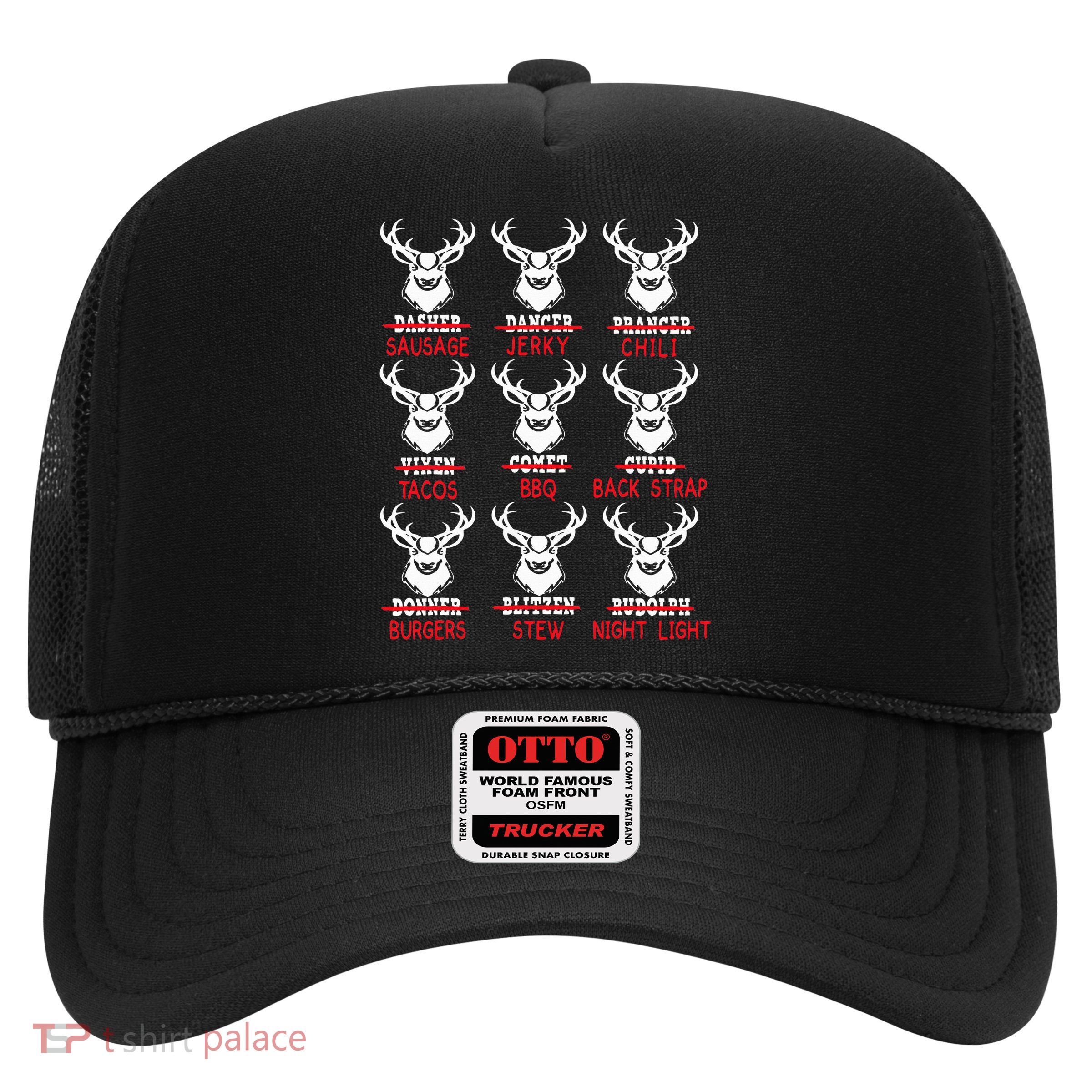 Christmas Deer Bow Hunting Santa Hunter Trucker Hat