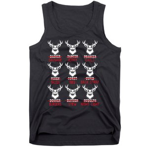 Christmas Deer Bow Hunting Santa Hunter Tank Top