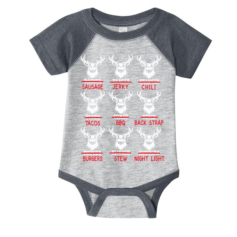 Christmas Deer Bow Hunting Santa Hunter Infant Baby Jersey Bodysuit