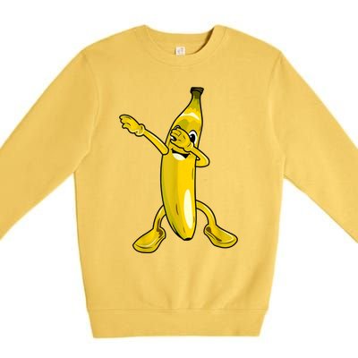 Cool Dab Banana Is Dabbing | Cute Dab Fruit Lover Premium Crewneck Sweatshirt