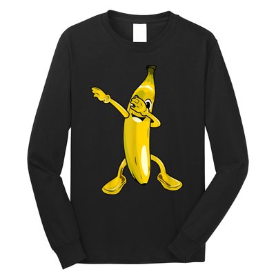 Cool Dab Banana Is Dabbing | Cute Dab Fruit Lover Long Sleeve Shirt