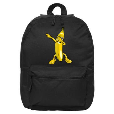 Cool Dab Banana Is Dabbing | Cute Dab Fruit Lover 16 in Basic Backpack