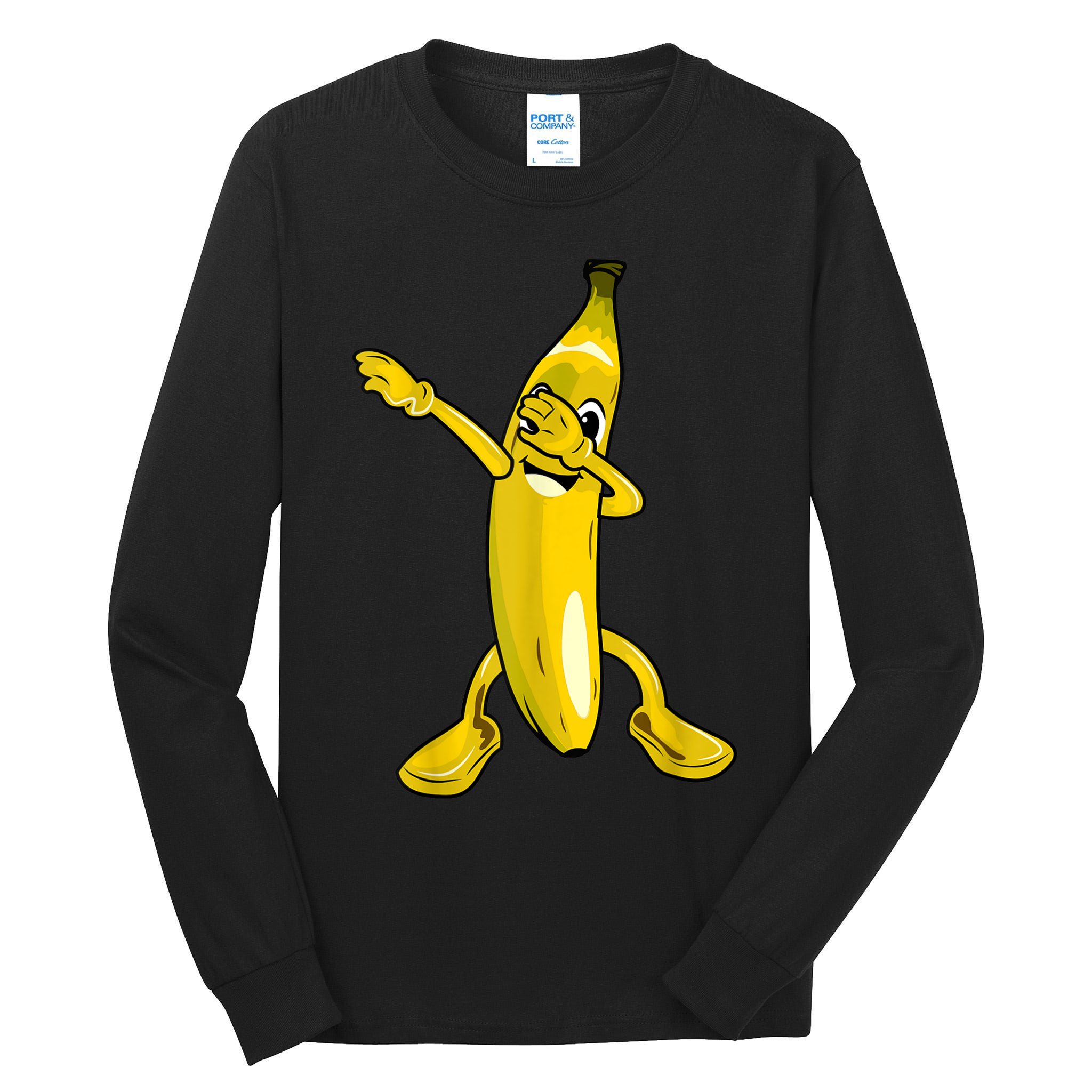 Cool Dab Banana Is Dabbing | Cute Dab Fruit Lover Tall Long Sleeve T-Shirt