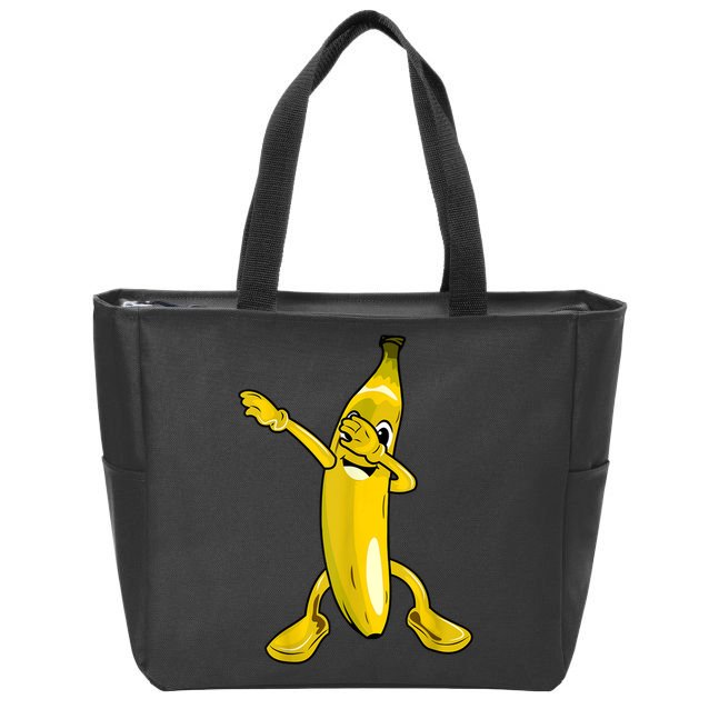 Cool Dab Banana Is Dabbing | Cute Dab Fruit Lover Zip Tote Bag