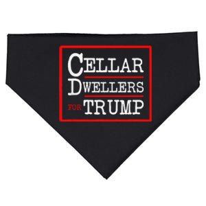 Cellar Dwellers Basement Dwellers For Trump For President USA-Made Doggie Bandana