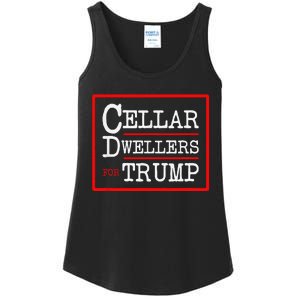 Cellar Dwellers Basement Dwellers For Trump For President Ladies Essential Tank