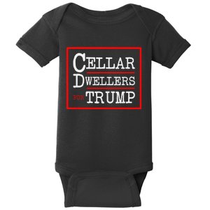 Cellar Dwellers Basement Dwellers For Trump For President Baby Bodysuit