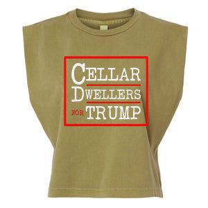 Cellar Dwellers Basement Dwellers For Trump For President Garment-Dyed Women's Muscle Tee