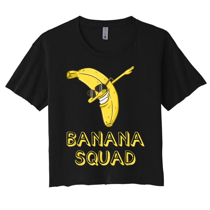 Cool Dab Banana Is Dabbing | Cute Dab Fruit Lover Women's Crop Top Tee