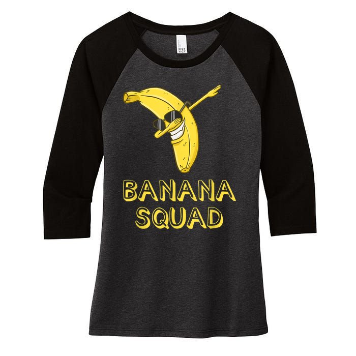 Cool Dab Banana Is Dabbing | Cute Dab Fruit Lover Women's Tri-Blend 3/4-Sleeve Raglan Shirt