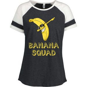 Cool Dab Banana Is Dabbing | Cute Dab Fruit Lover Enza Ladies Jersey Colorblock Tee