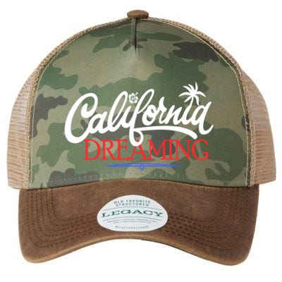 California Dreaming Beaches Surf Vacation Legacy Tie Dye Trucker Hat