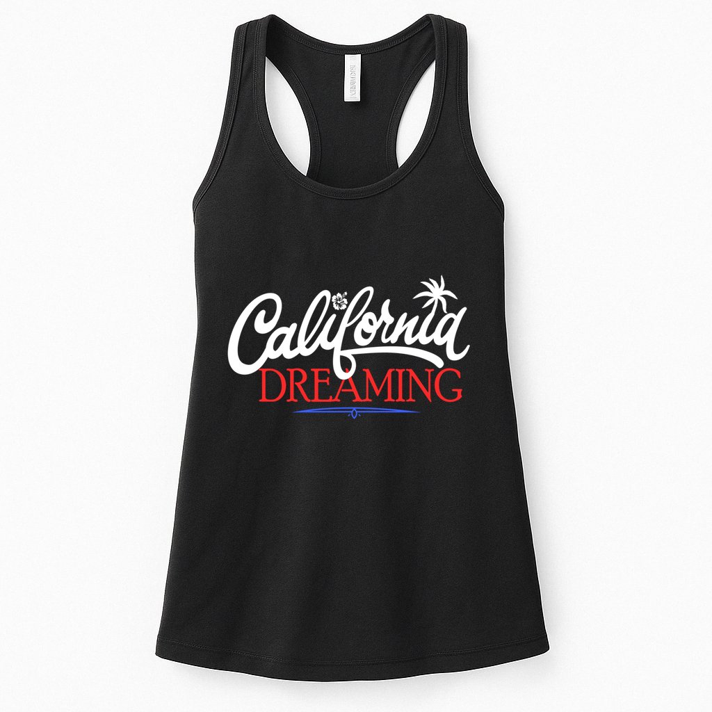 California Dreaming Beaches Surf Vacation Womens Tank Top