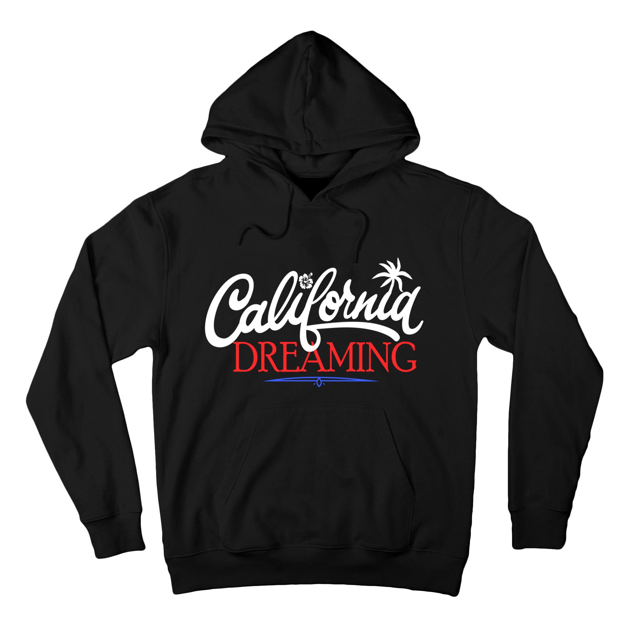 California Dreaming Beaches Surf Vacation Tall Hoodie