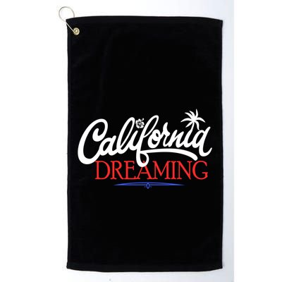 California Dreaming Beaches Surf Vacation Golf Towel
