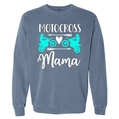 Cute Dirt Bike Motocross Mother Racing Moto Mom Gift Garment-Dyed Sweatshirt