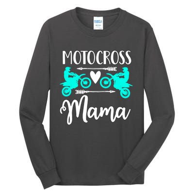 Cute Dirt Bike Motocross Mother Racing Moto Mom Gift Tall Long Sleeve T-Shirt