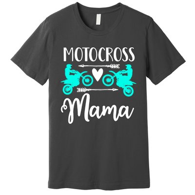 Cute Dirt Bike Motocross Mother Racing Moto Mom Gift Premium T-Shirt