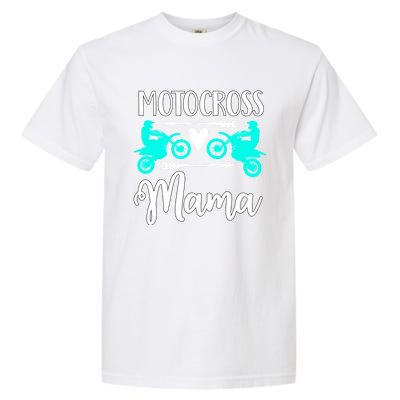 Cute Dirt Bike Motocross Mother Racing Moto Mom Gift Garment-Dyed Heavyweight T-Shirt